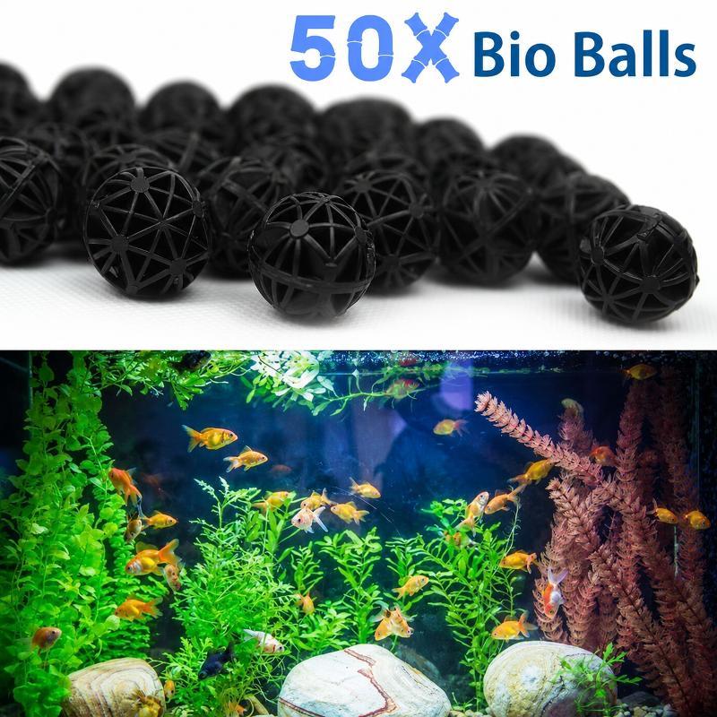 Planted Aquarium Media - 50 Pezzi Sfere Filtranti Bio per