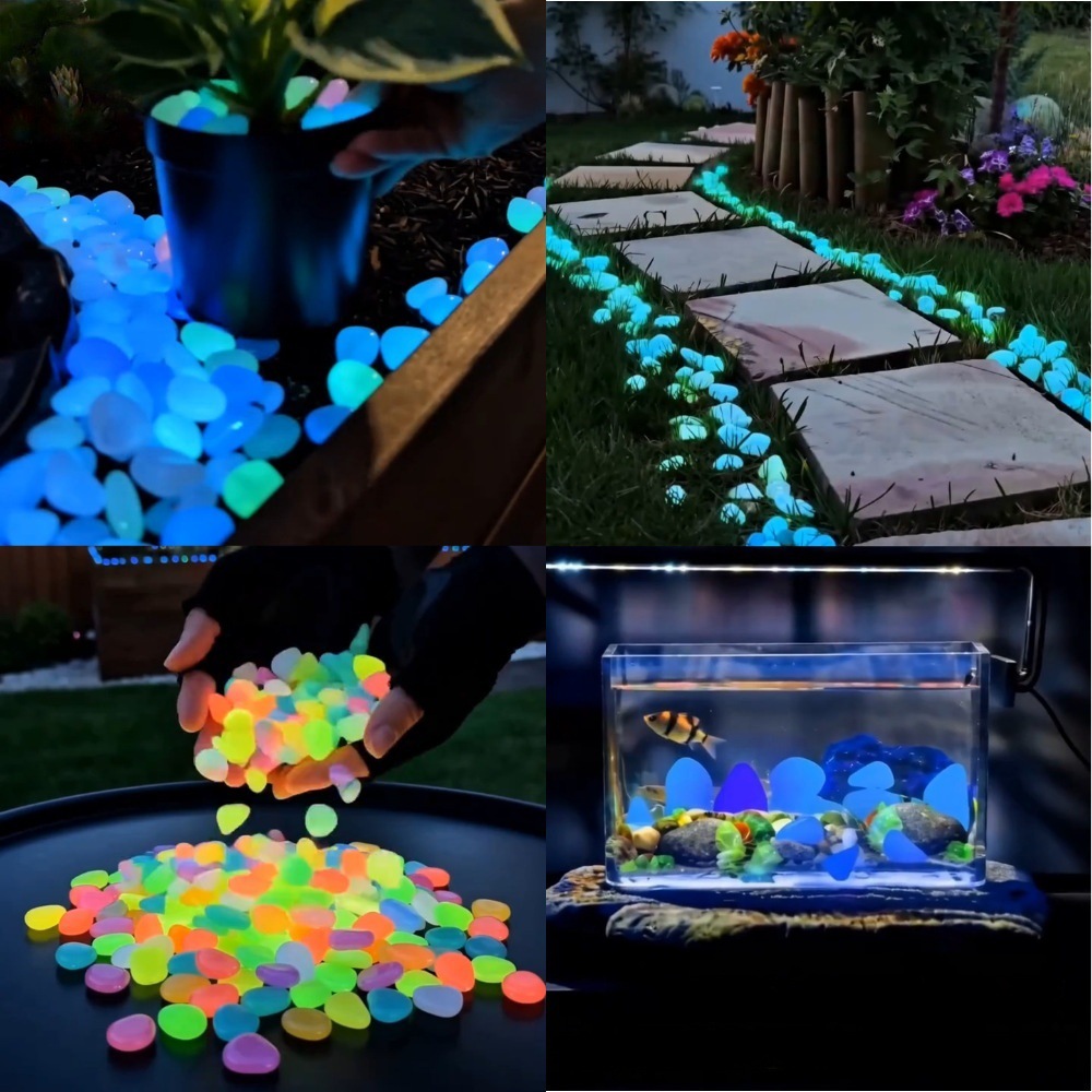 Aquarium Plant - Ciottoli luminosi colorati che si illuminano